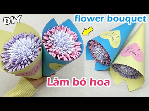 Làm bó hoa tặng mẹ 20/10 siêu dễ | Liam Channel