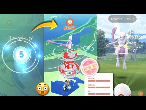 😮OMG!! Level 5 caught 100iv mewtwo on first raid in pokemon go.