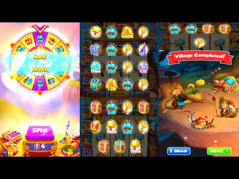 M l Coin Master Royal Tea Party Event 4 Village Complete Max Level Token Spin 2500 Bet Play