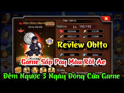Siêu Anh Hùng Hội Tụ - Review Obito & Đếm Ngược 3 Ngày Game Đóng Cửa - Siêu Combat