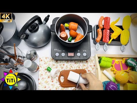 Trò Chơi Nấu Ăn Với Bộ Đồ Chơi Nấu Ăn Siêu To Khổng Lồ | Cooking Kitchen Playset | Nhật ký TiTi #27