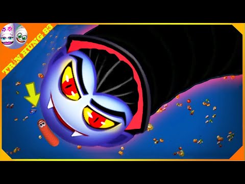 Game  Rắn Săn Mồi | Cách chơi sâu nhanh lên tóp 1 | Epic Worms Zone Best Gameplay | Trần Hùng 83
