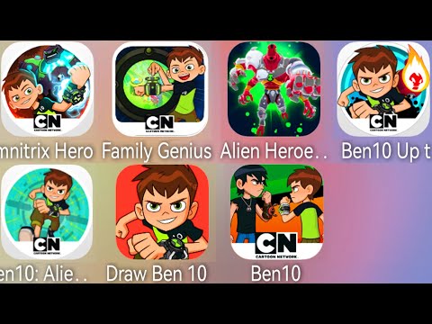 Ben 10 : Heroes,Omnitrix Hero,Up To Speed,Alien Evolution,Family Genius,Draw Ben 10,Alien Heroes