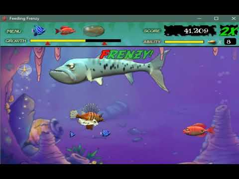 phá đảo game cá lớn nuốt cá bé ( game huyền thoại trên pc ) Feeding Frenzy