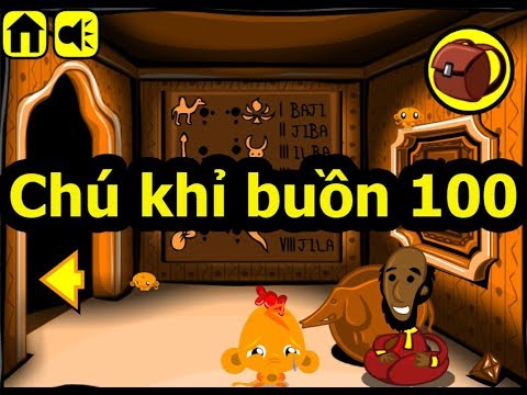 Chú khỉ buồn 100, Chơi game chú khỉ buồn online tại Gamehay24h.vn