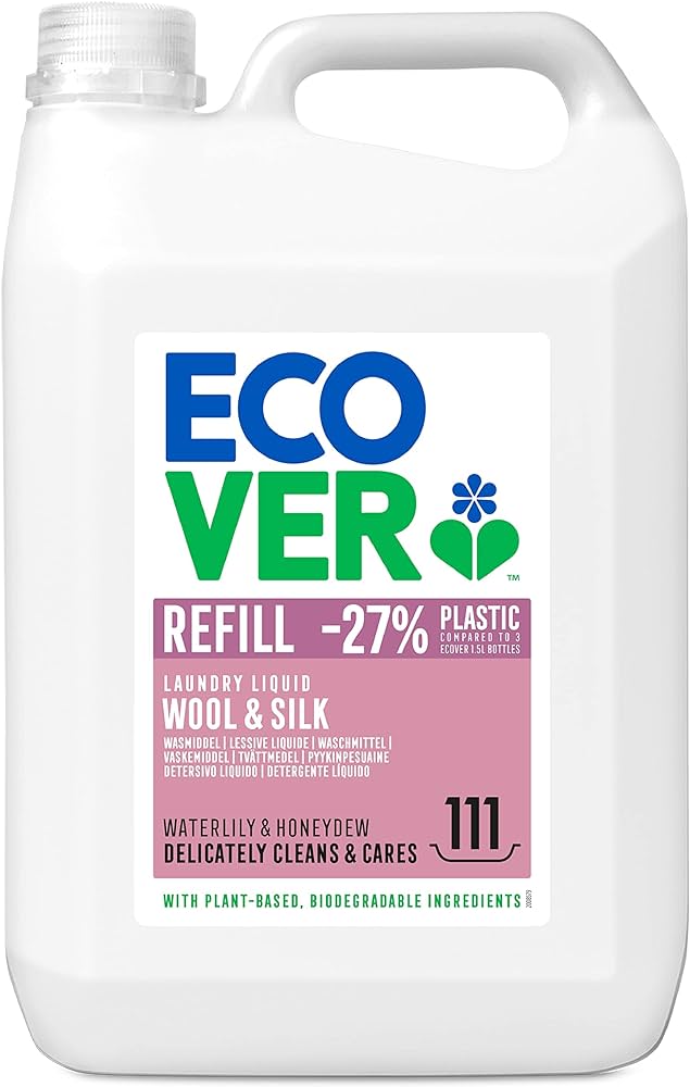 Ecover Delicate Laundry Liquid Waterlily & Honeydew Refill 111 Wash, 5L :  Amazon.Co.Uk: Grocery