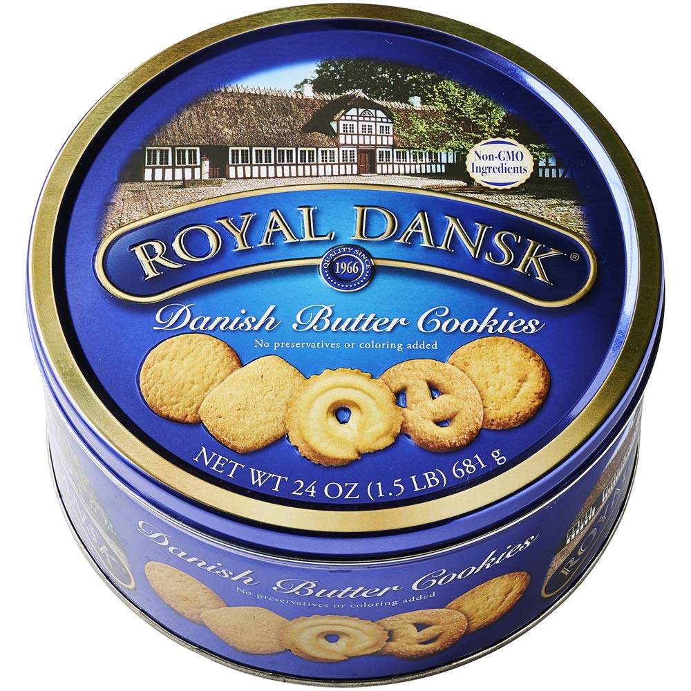 Amazon.Com: Royal Dansk Danish Cookies Tin, Butter, 24 Ounce : Grocery &  Gourmet Food