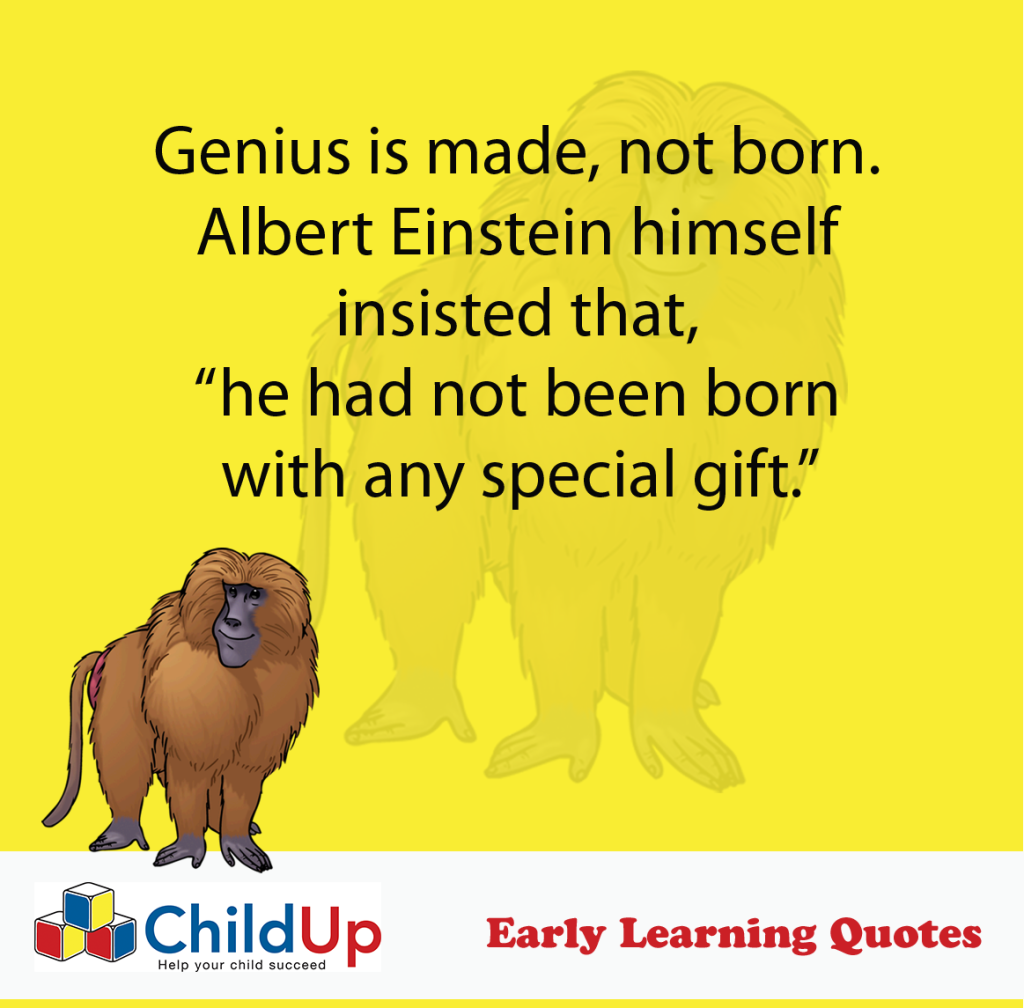 Childup Early Learning Method: Genius Is Made, Not Born