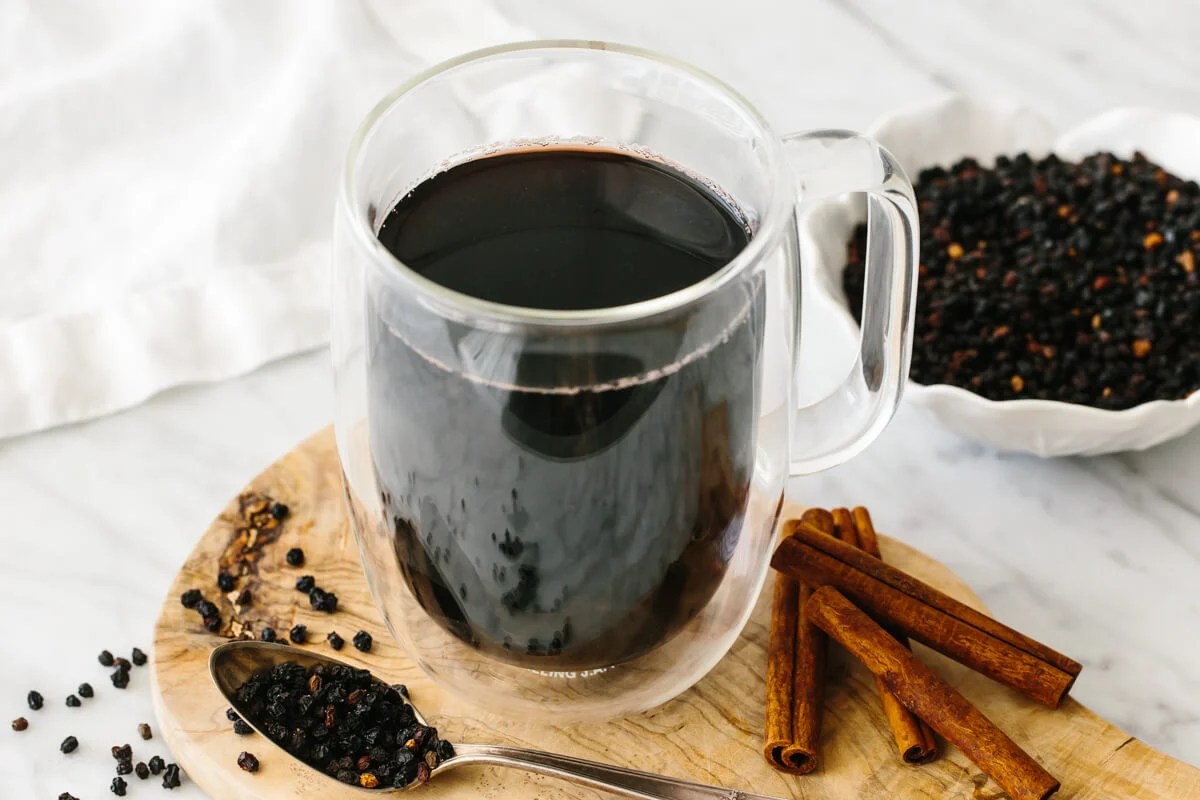 Elderberry Tea (Just 3 Simple Ingredients) - Downshiftology