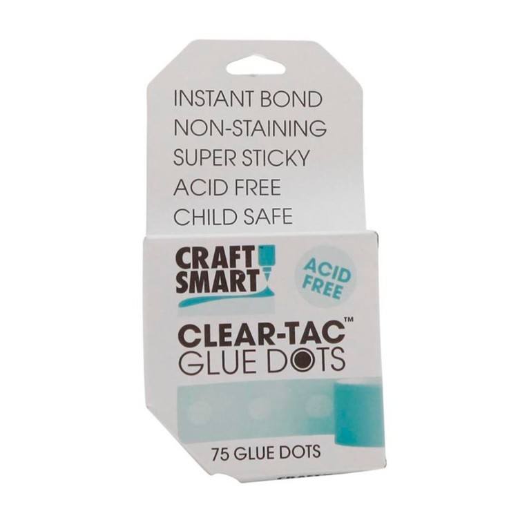Craftsmart Clear-Tac Glue Dots White