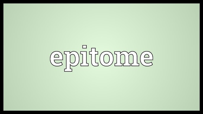 How To Pronounce Epitome? (Correctly) - Youtube