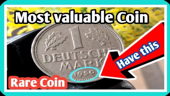 German 1 Deutsche Mark 1950 Coin Value At Heritage Auction//One Deutsch Mark  Worth Money! - Youtube