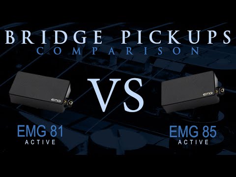 Emg 81 Vs Emg 85 - Active Bridge Pickup Guitar Tone Comparison / Review -  Youtube