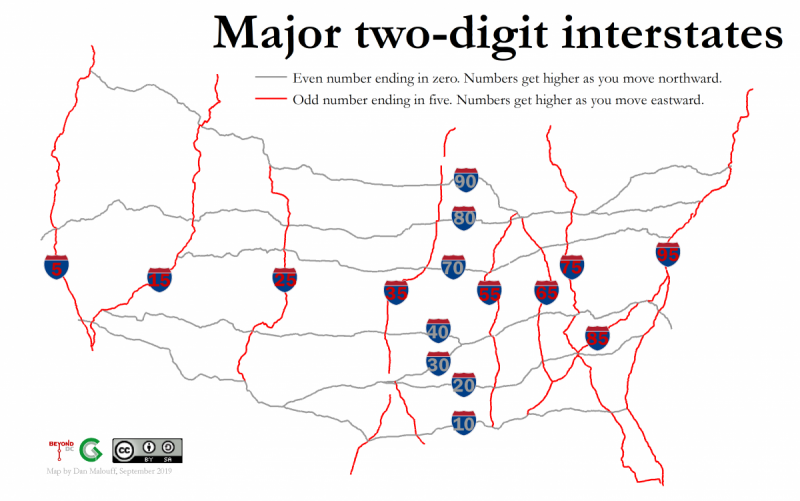 Decode The Interstates: What Highway Numbers Actually Mean – Greater  Greater Washington