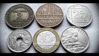 Coin Collection | France | 6 Rare Coins (Francs / Centimes) From 1903 -  Youtube