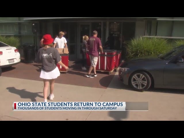 Ohio State University Move-In Begins For Students - Youtube